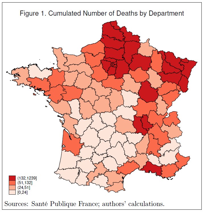 Cumulated Number of Deaths by Department